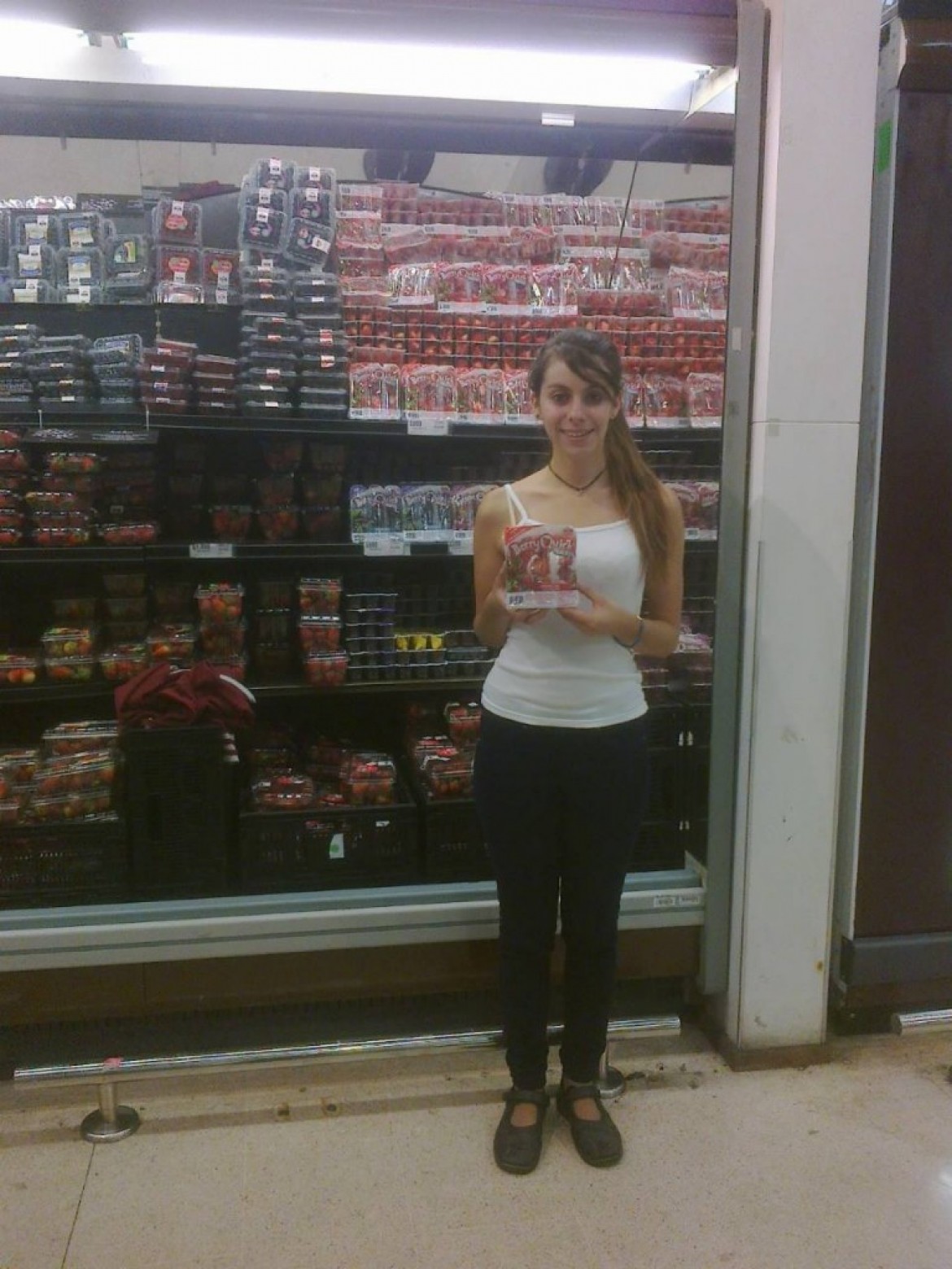 Promotora en supermercado